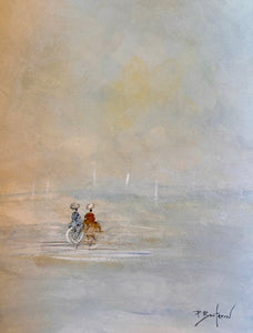Pascal Bouterin - Sur la plage (14 x 11) - RESERVED
