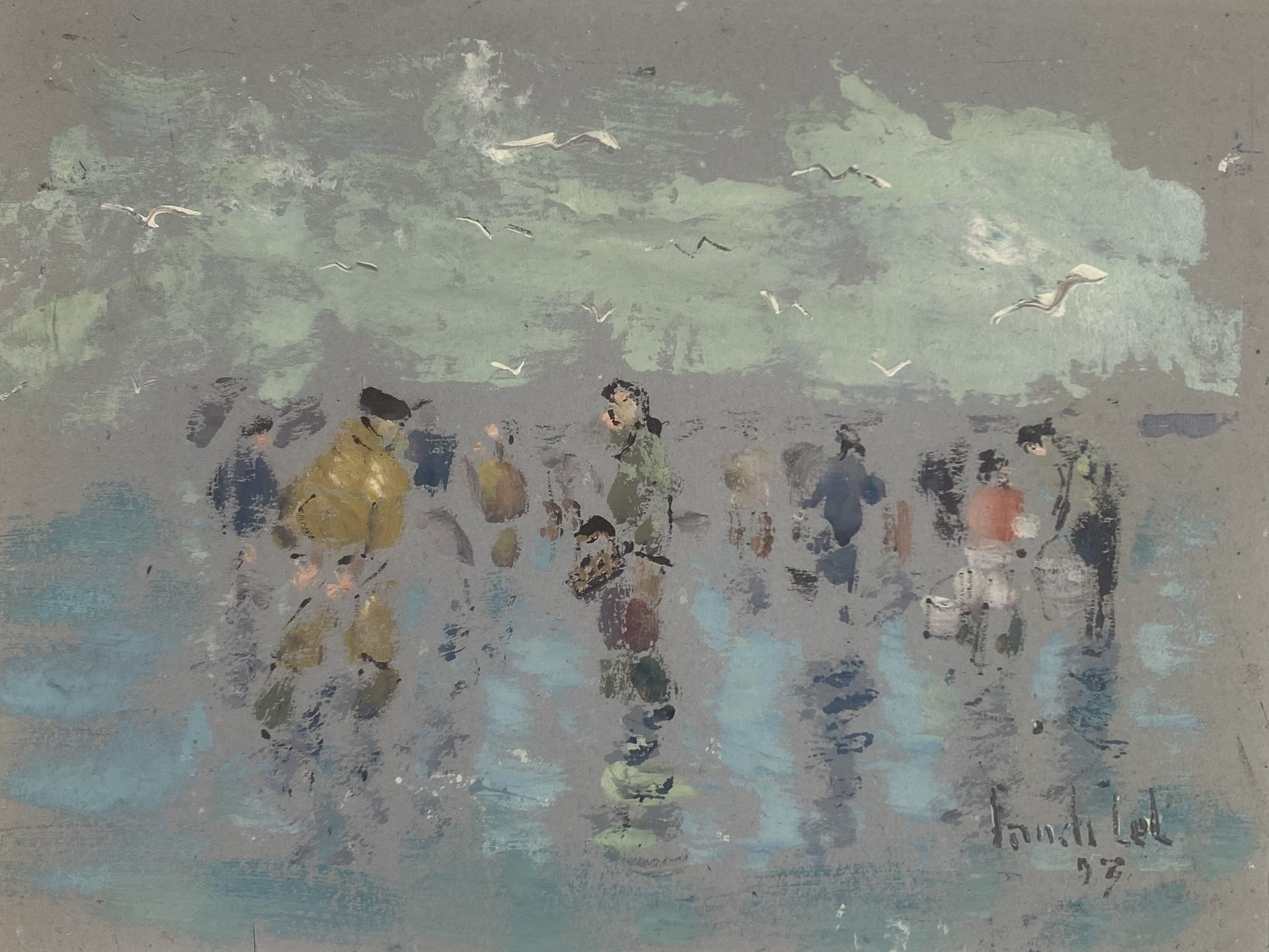 Heritage - The Beachcombers II by Fanch Lel (10.5 x 13.5)