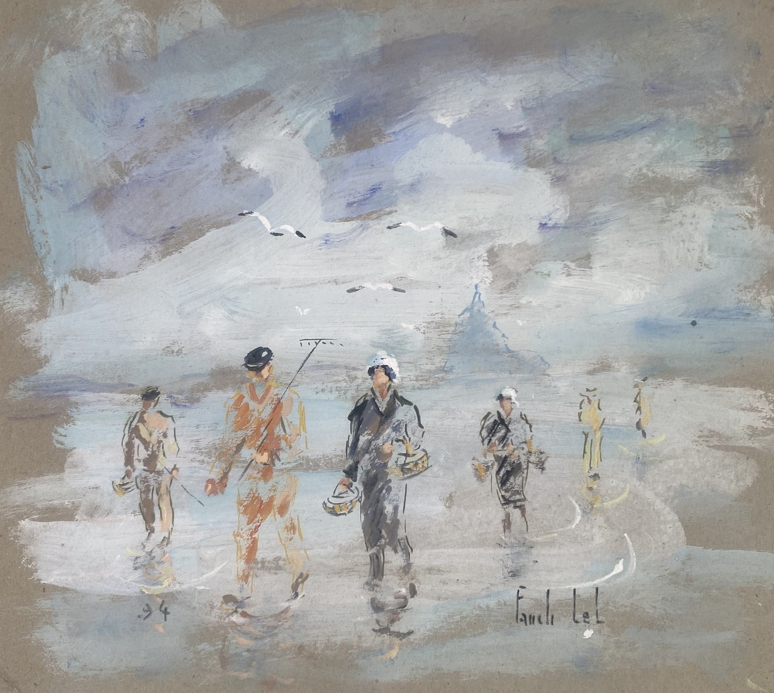 Heritage - The Beachcombers I by Fanch Lel (12.5 x 14)