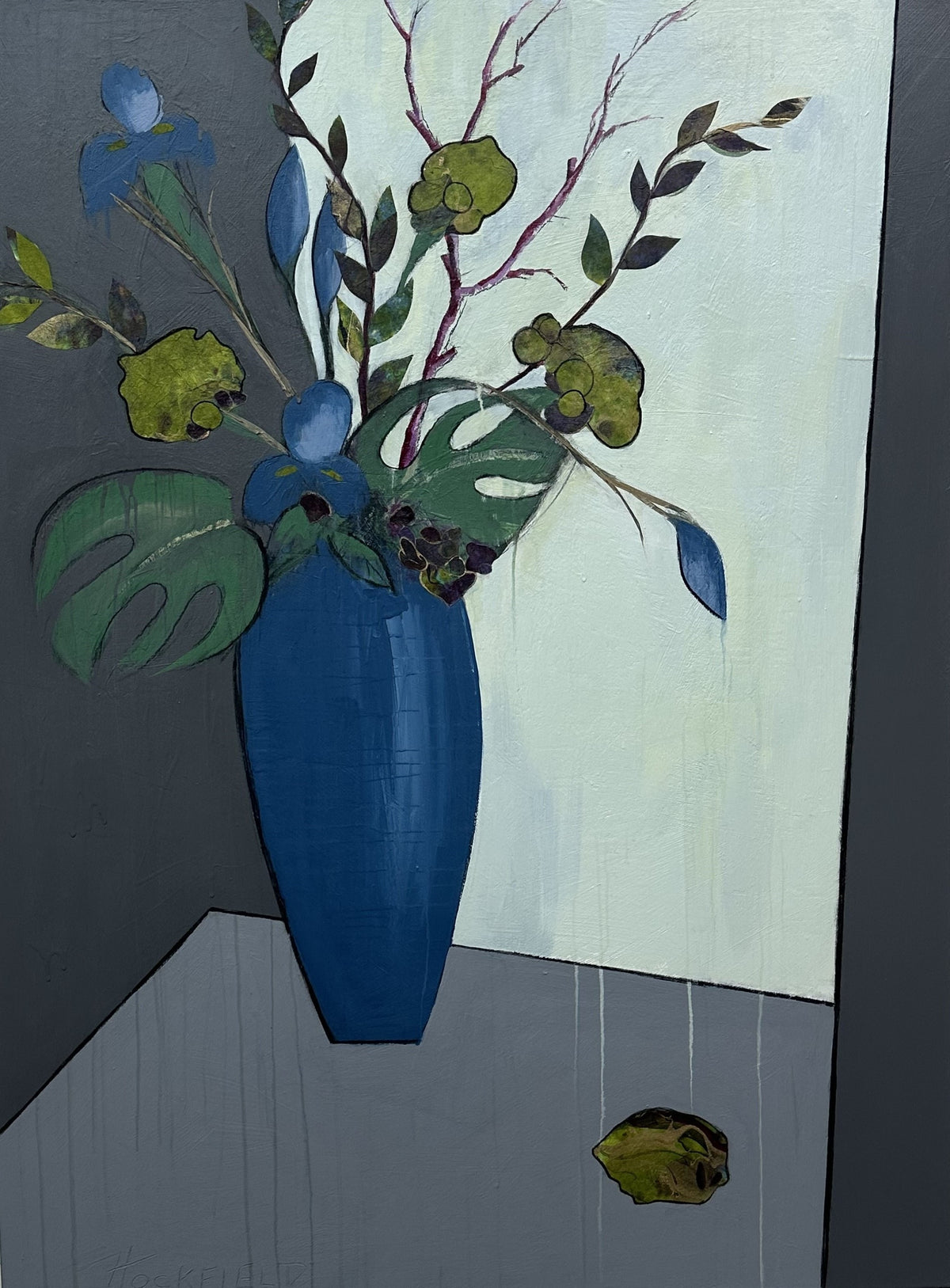 Sharon Hockfield - The Blue Vase (48 x 36)