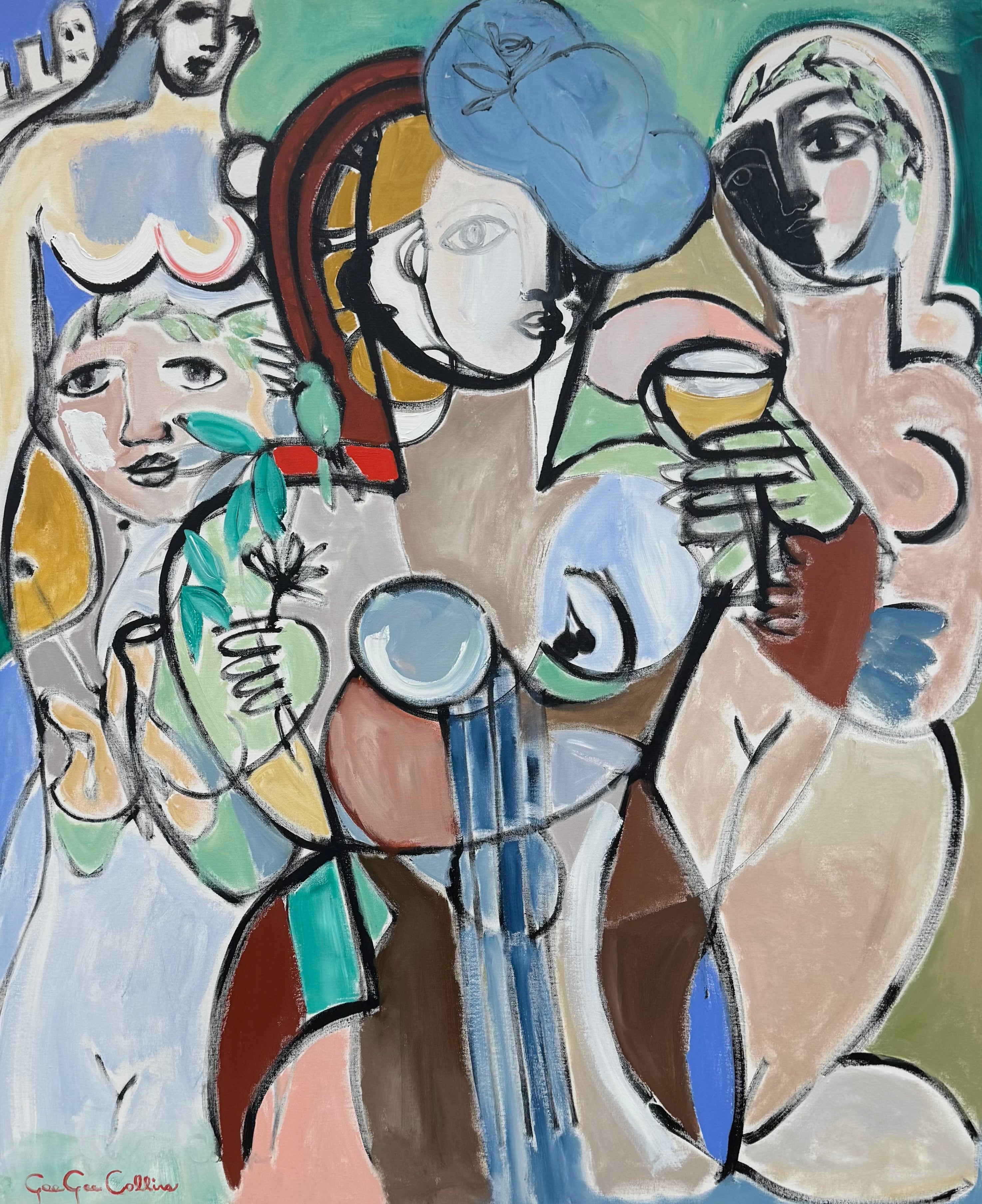 Gee Gee Collins - The Garden Party (72 x 60)