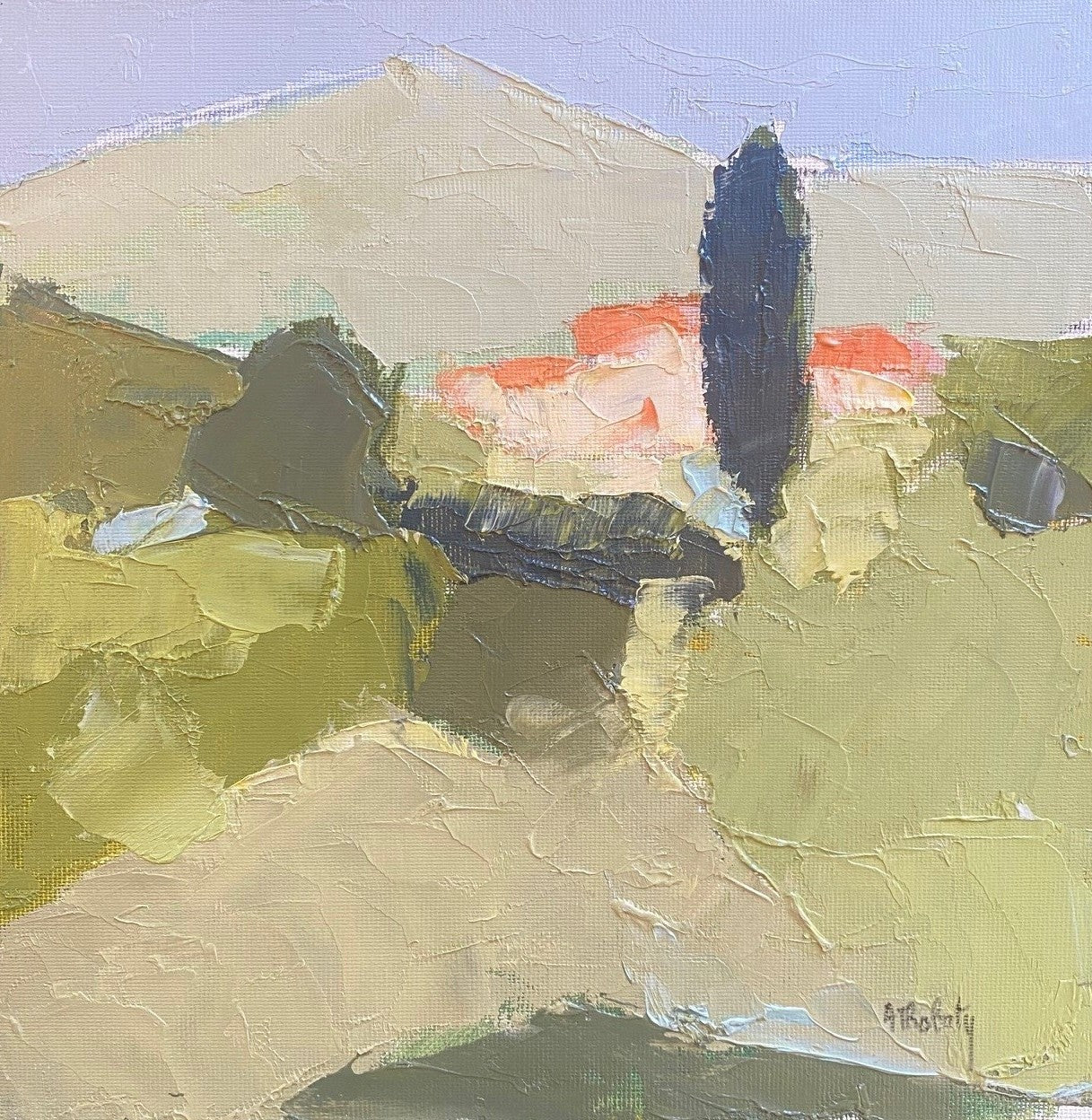 Heritage - One Cypress by Andree Thobaty (8 x 8)