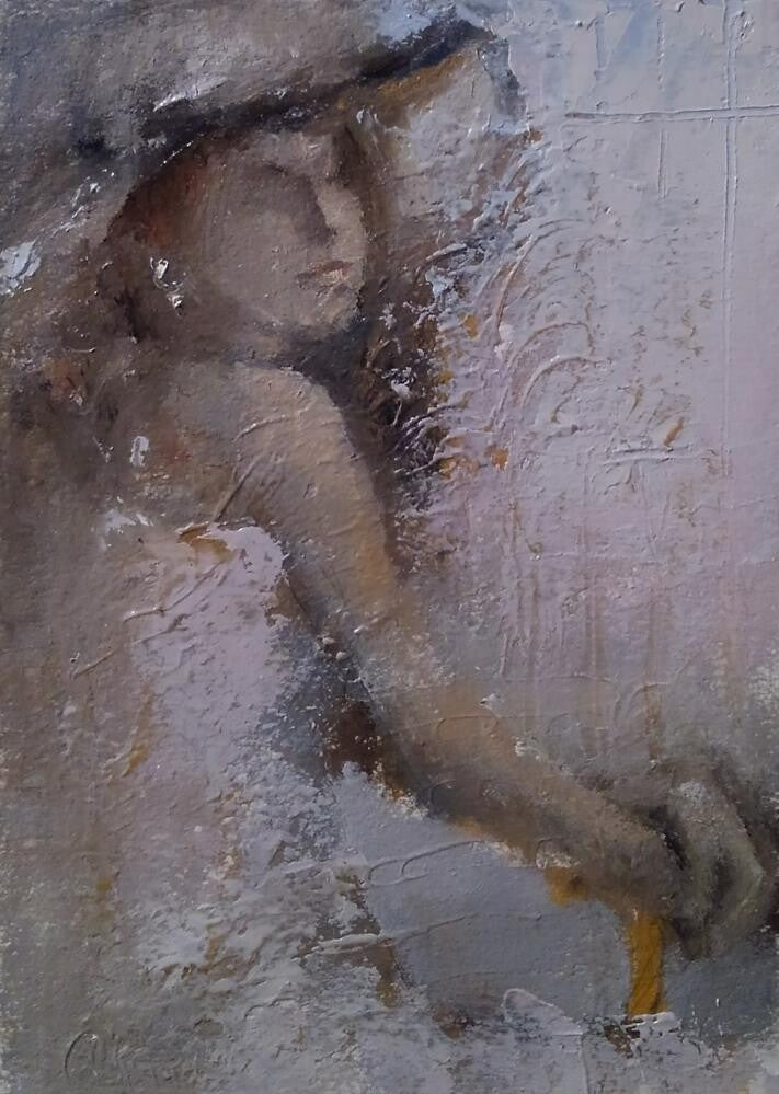 Ann Rudd - Untitled with Pale Pink Dress (7 x 5)