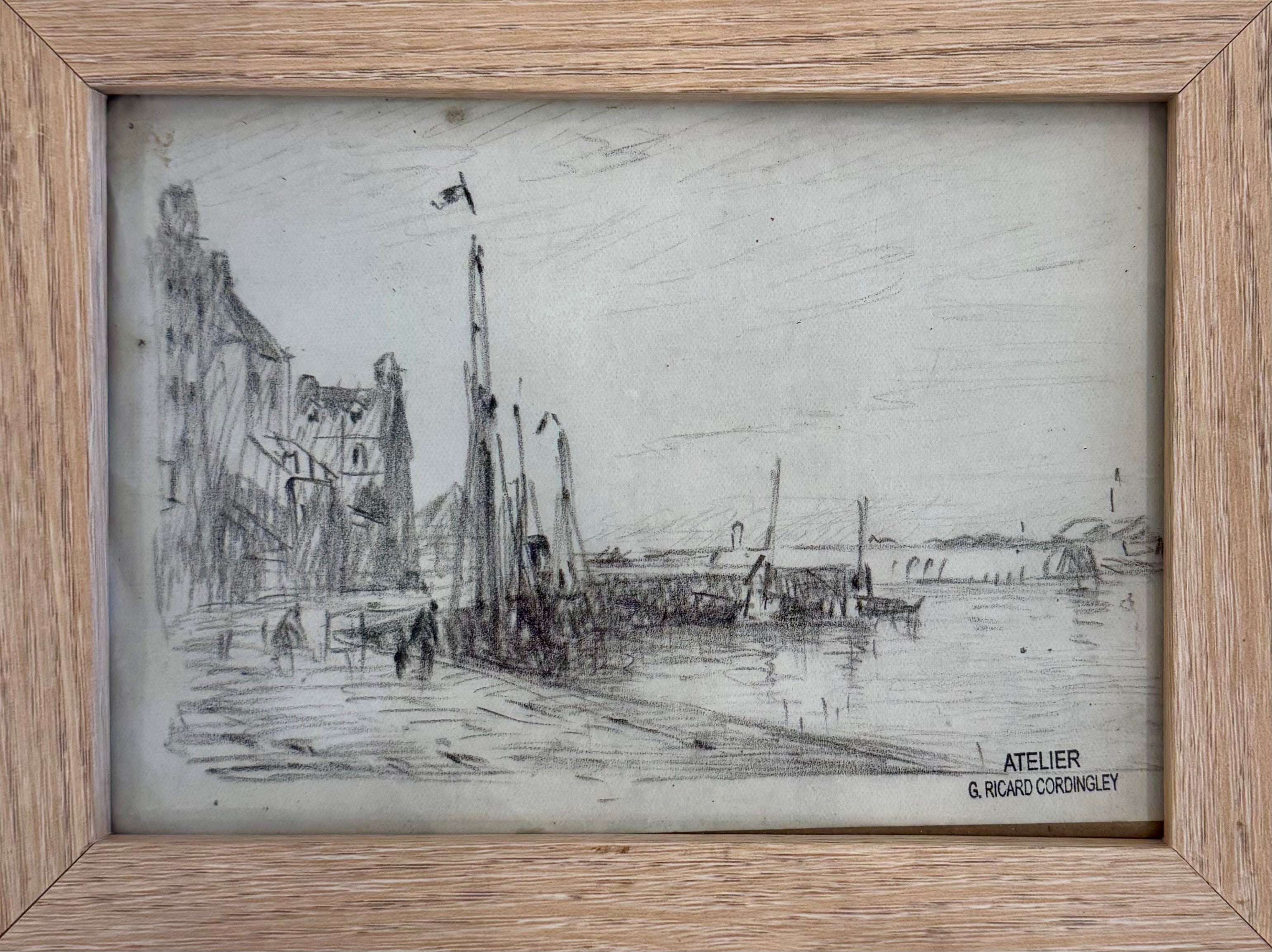 Heritage - View of the Port by Georges Ricard-Cordingley (6 x 8)