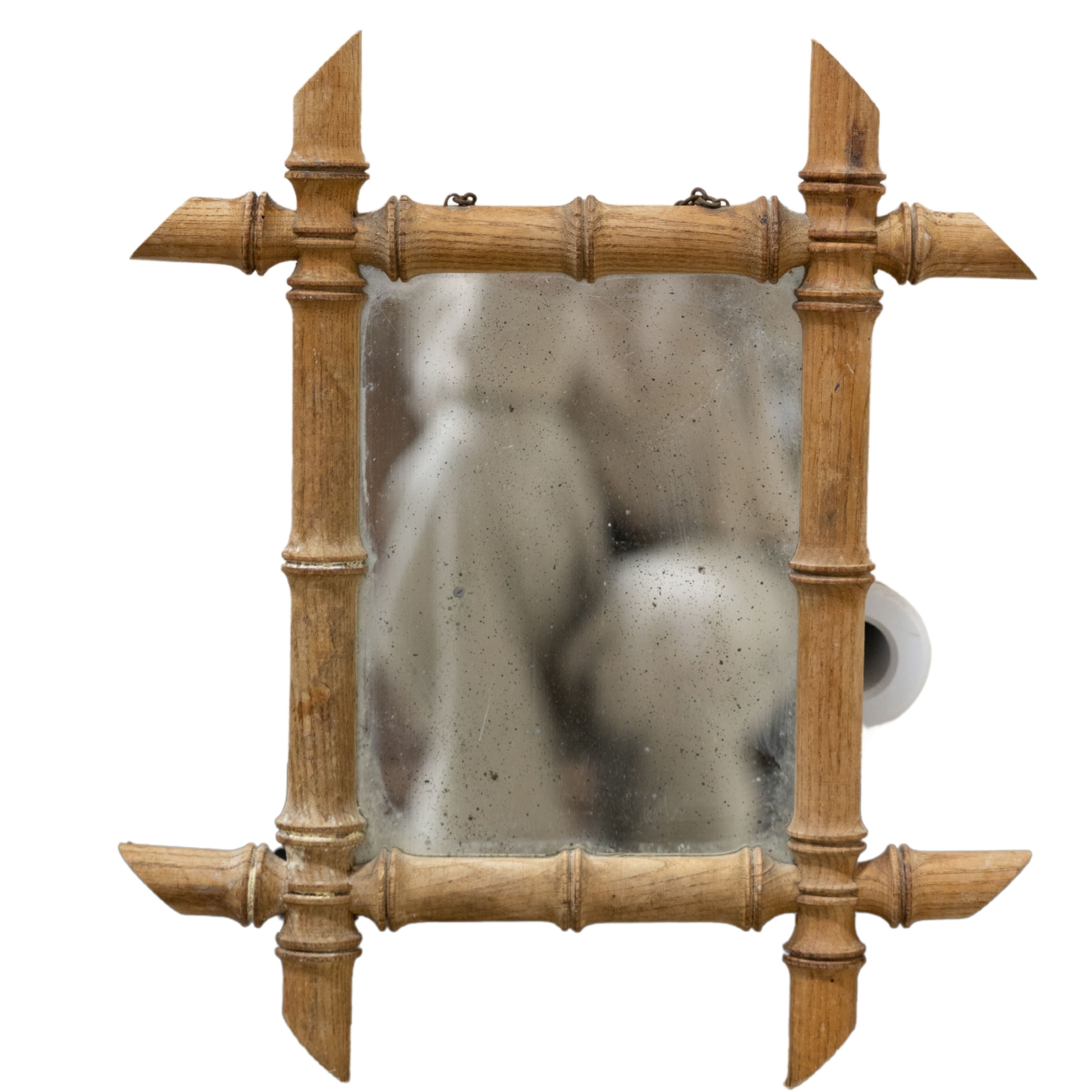 Oak Bamboo Mirror XS
