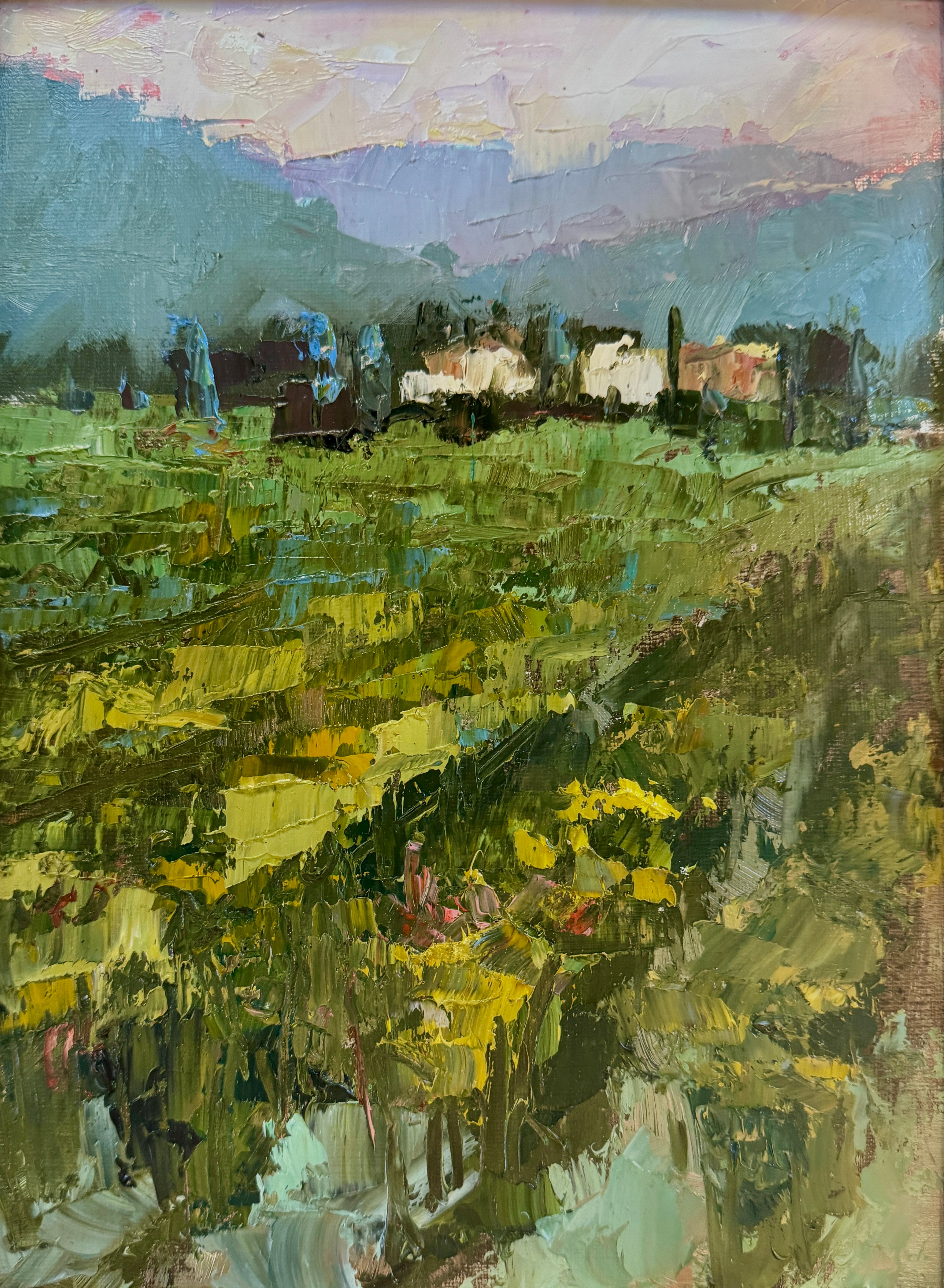 Allison Chambers - Day in the Vineyard (12 x 9) - RESERVED