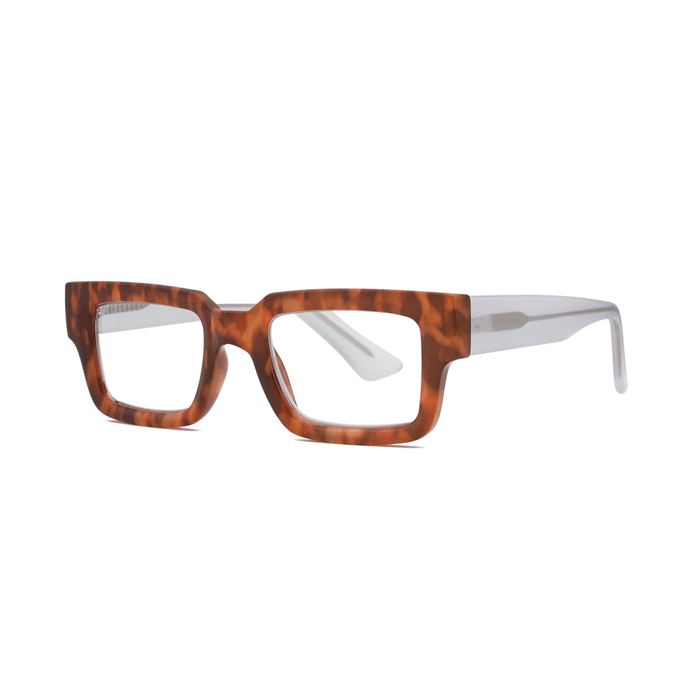 Amber Tortoise & Clear 7042 Glasses