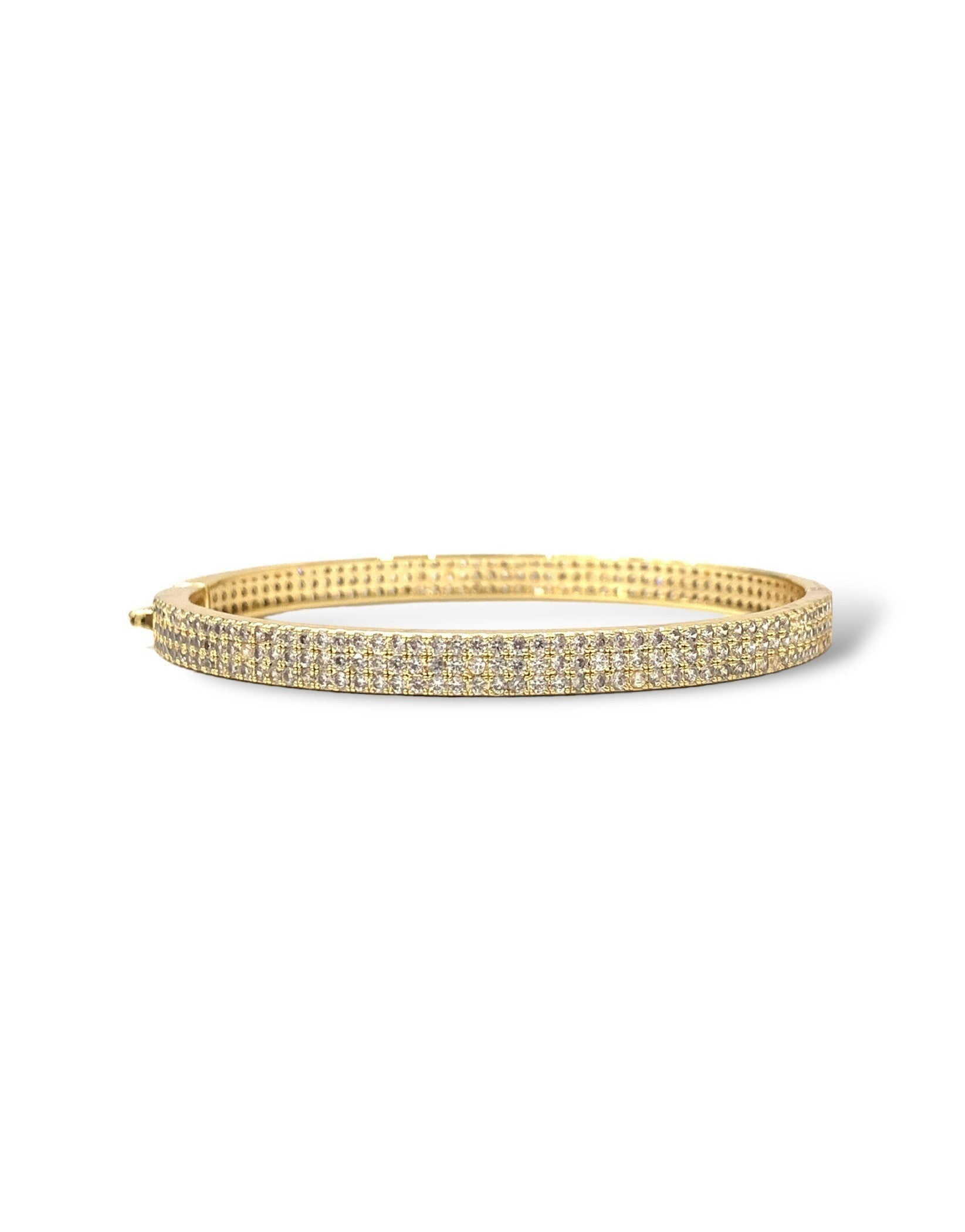 Gold Astrid 3-Row Bangle