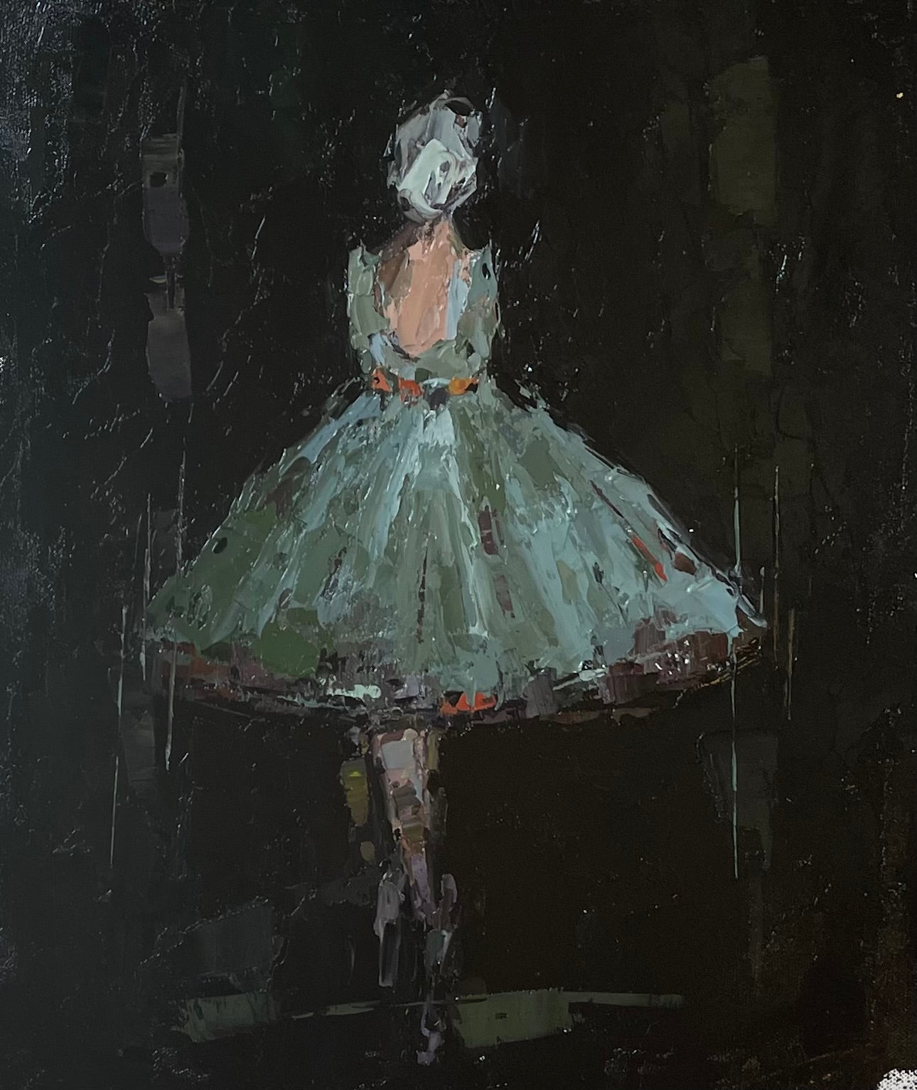 Geri Eubanks - Ballerina In Green (12 x 10)