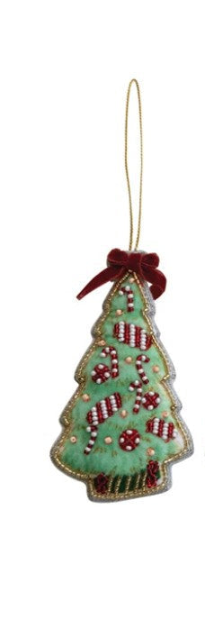 Light Green Fabric Tree Ornament