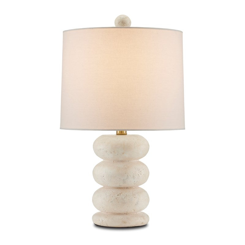 Beige Travertine Table Lamp