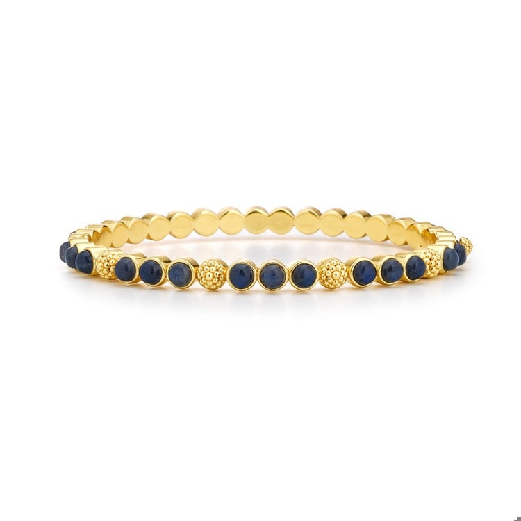 Blue Labradorite Berry Petite Bangle