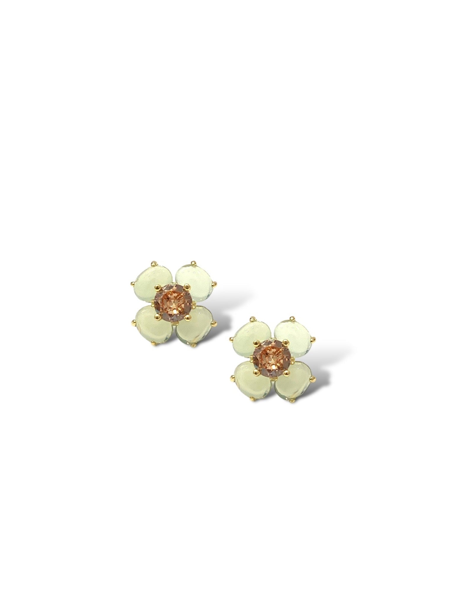 Blue Moonstone & Topaz Thalia Studs