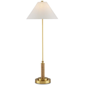 Brass with Jute Rope Lamp