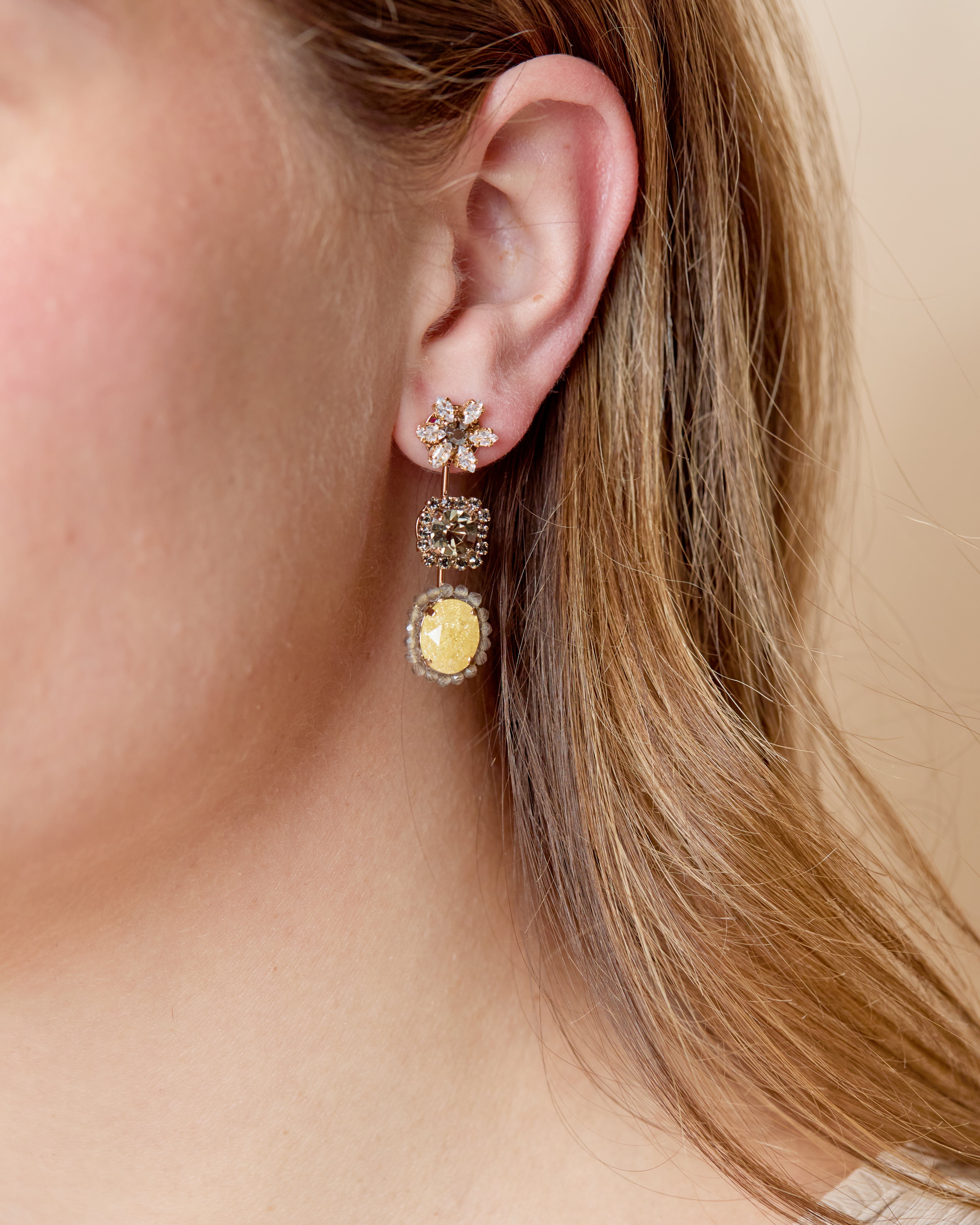 Buttercup Louise 3-Drop Earrings