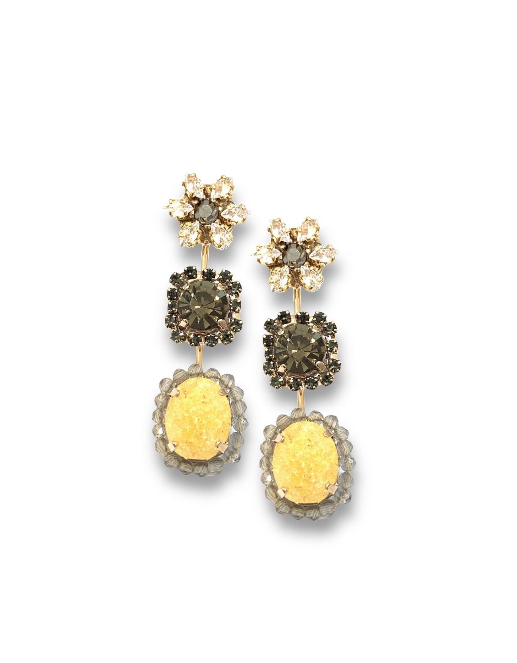 Buttercup Louise 3-Drop Earrings