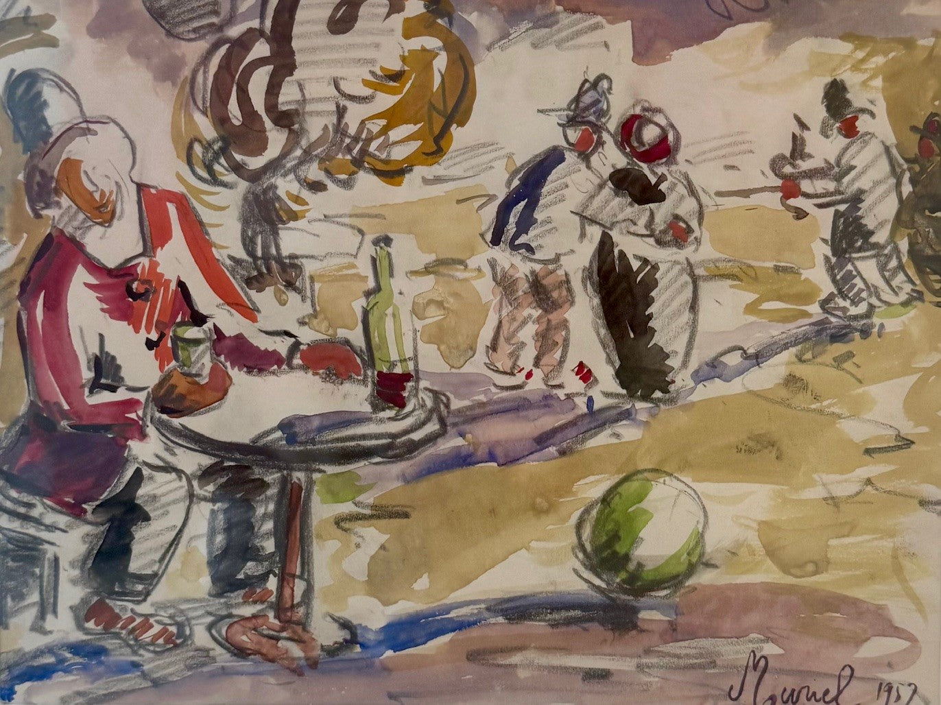 Heritage - At the Cafe I by Muriel (16 x 18)