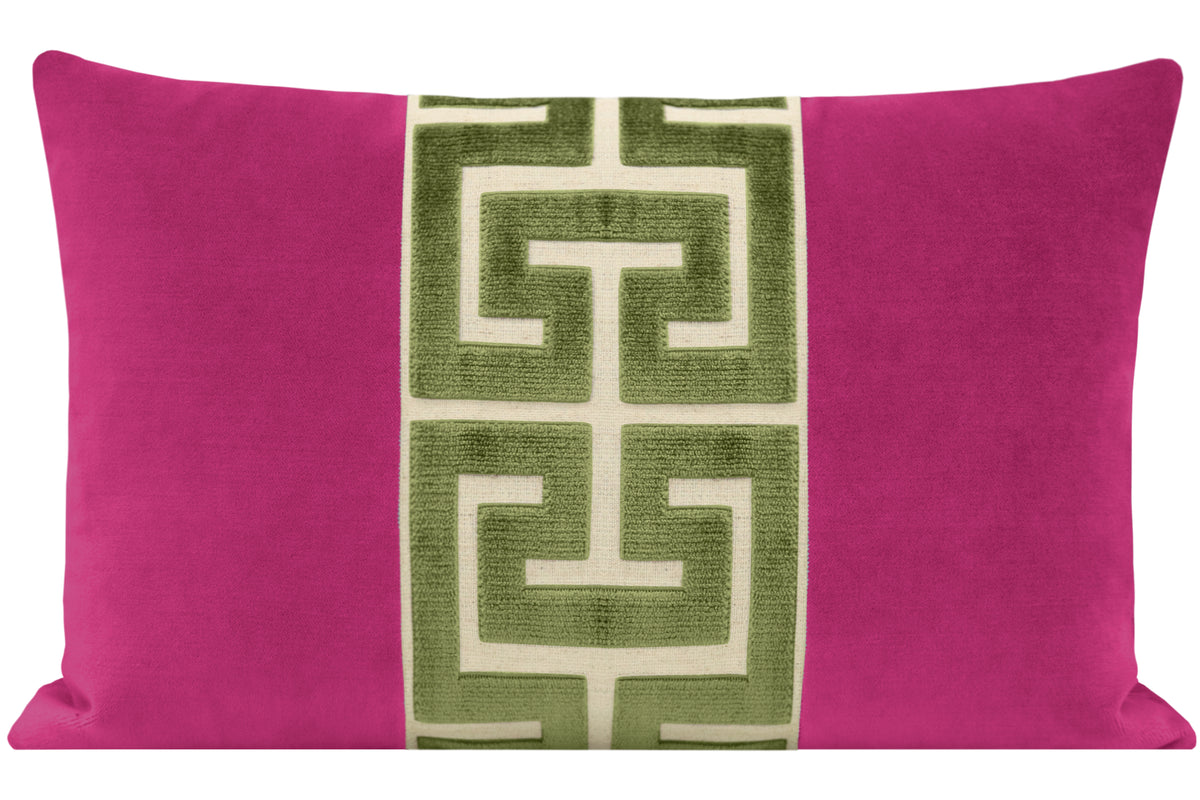 Cerise & Olive Greek Trim Lumbar