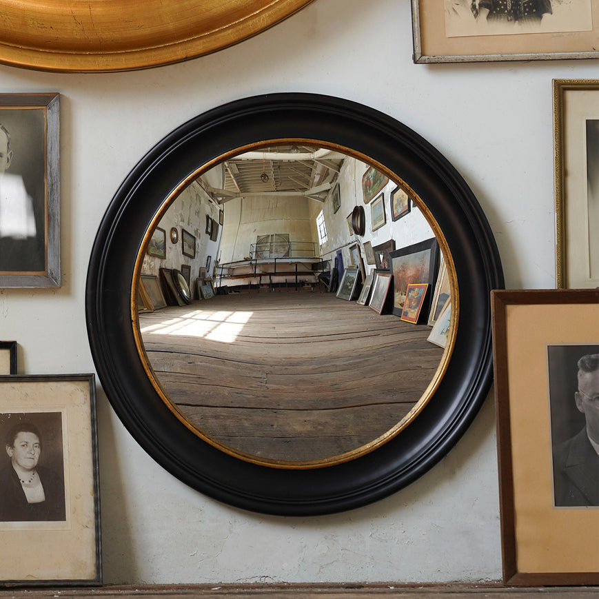 Black Chambord Convex Mirror