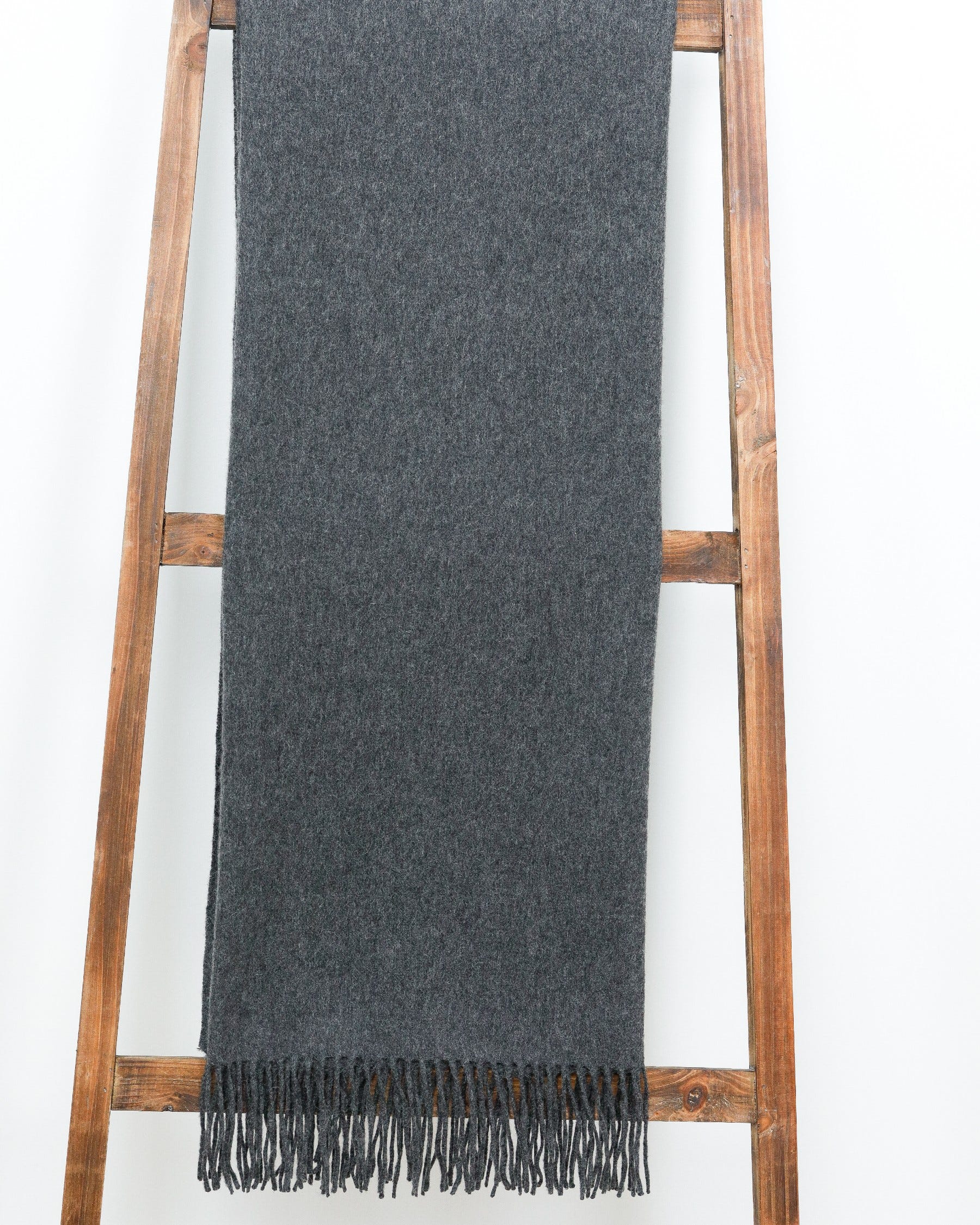 Charcoal Cashmere Blend Throw