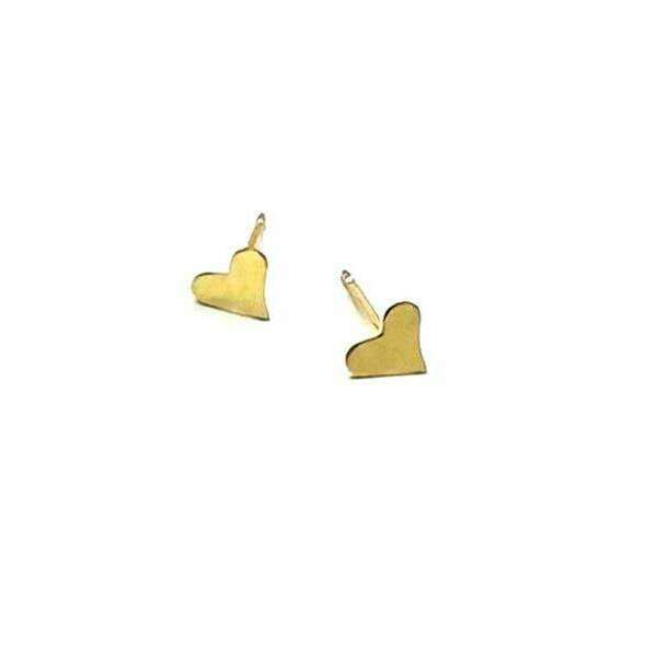 Petite Classic Heart Studs