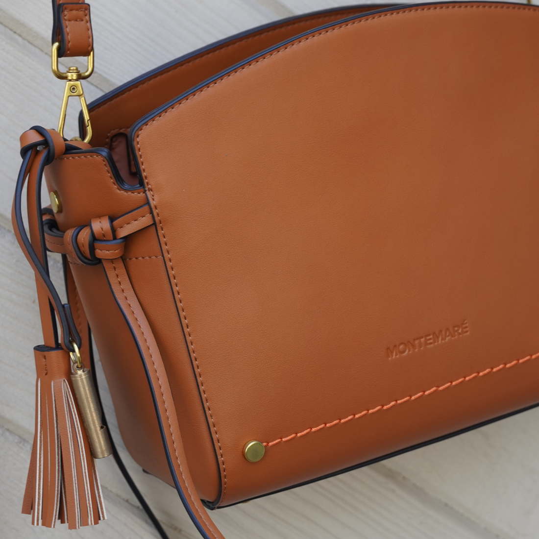 Cognac Crossbody Bag