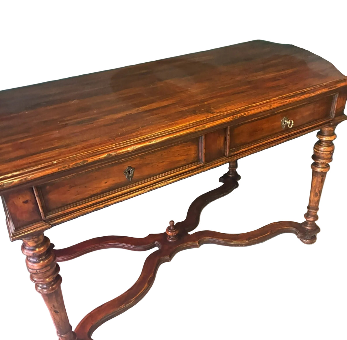Louis XIII-Style Walnut Console (59x29x31H)