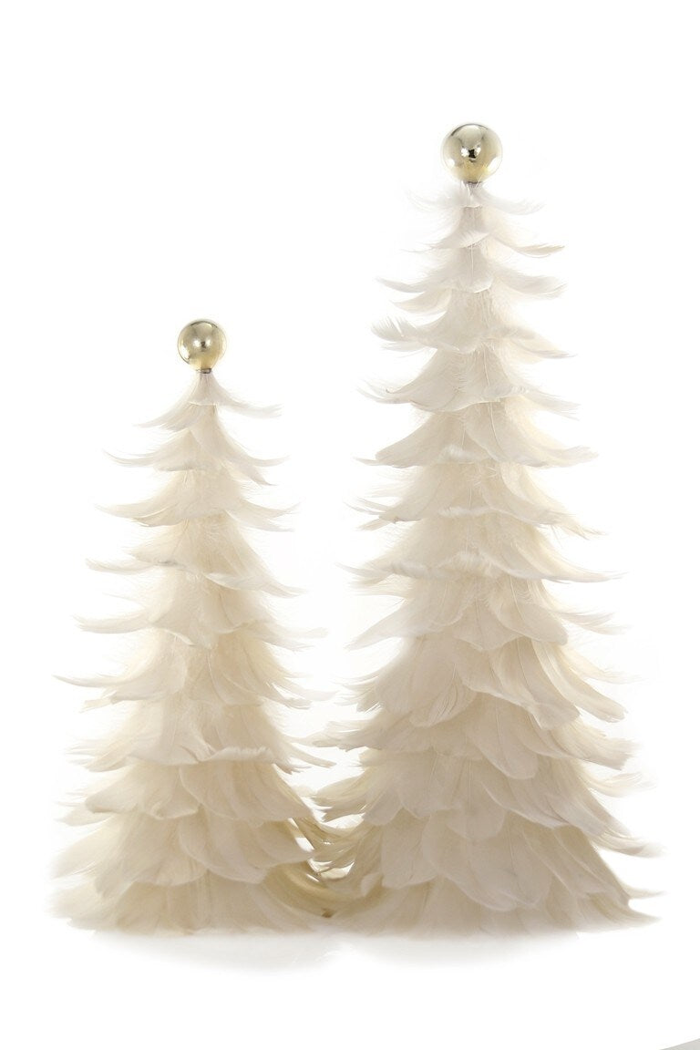 Small Cream Feathered Tree