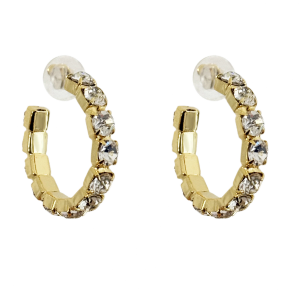 Crystal Hoop Earrings