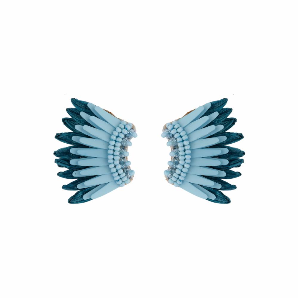 Denim Micro Rafffia Madeline Earrings