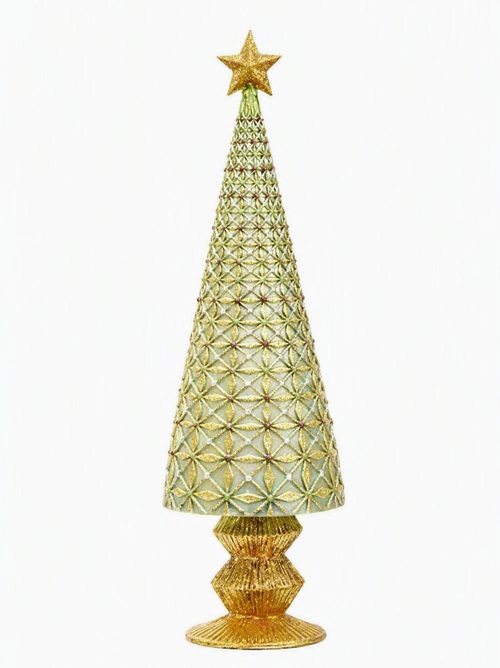 13" New Moon Diamond Burst Cone Tree