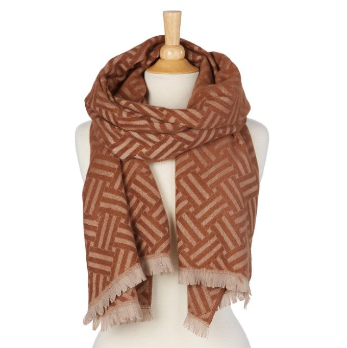 Tan Double Sided Scarf
