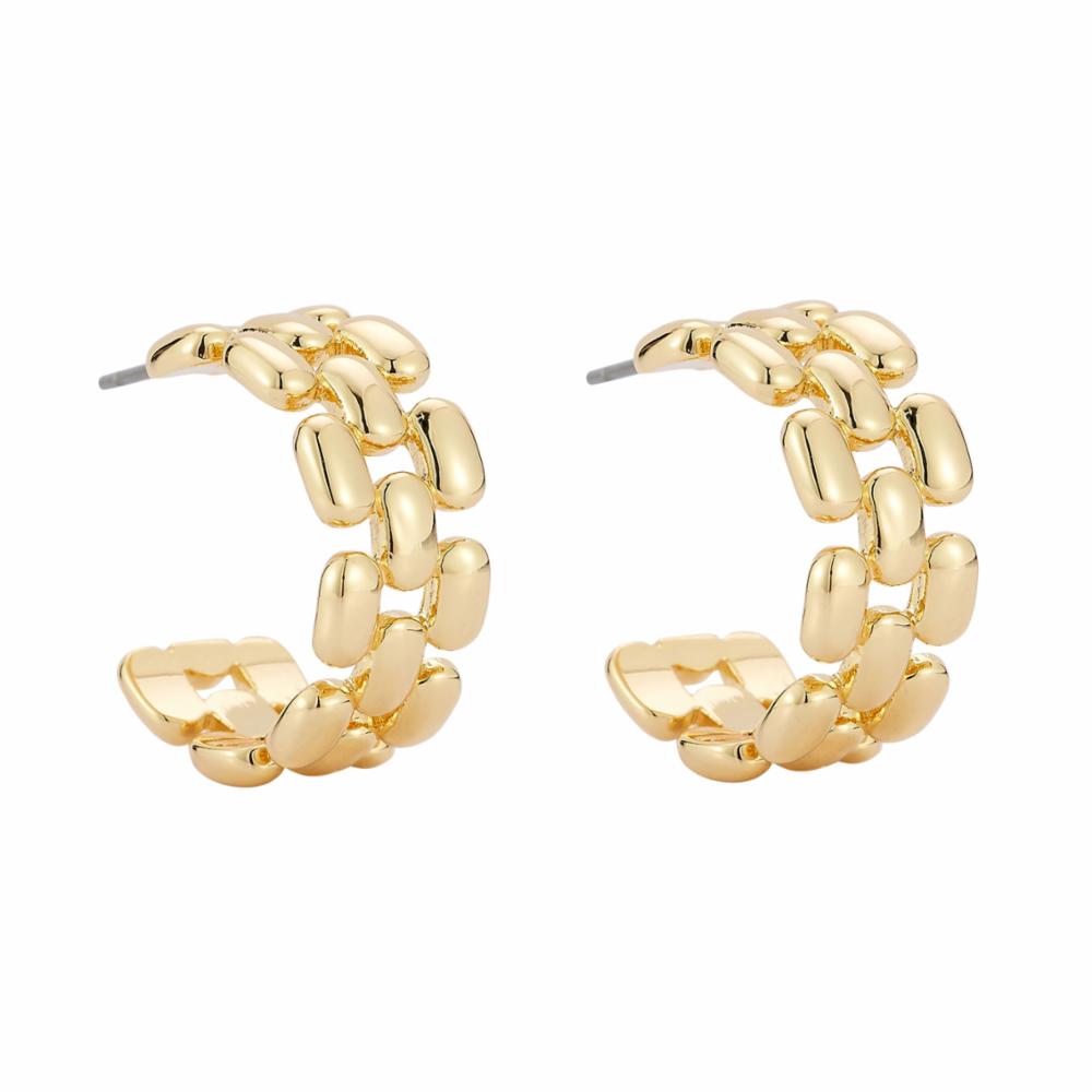 Gold Eleanor Hoops