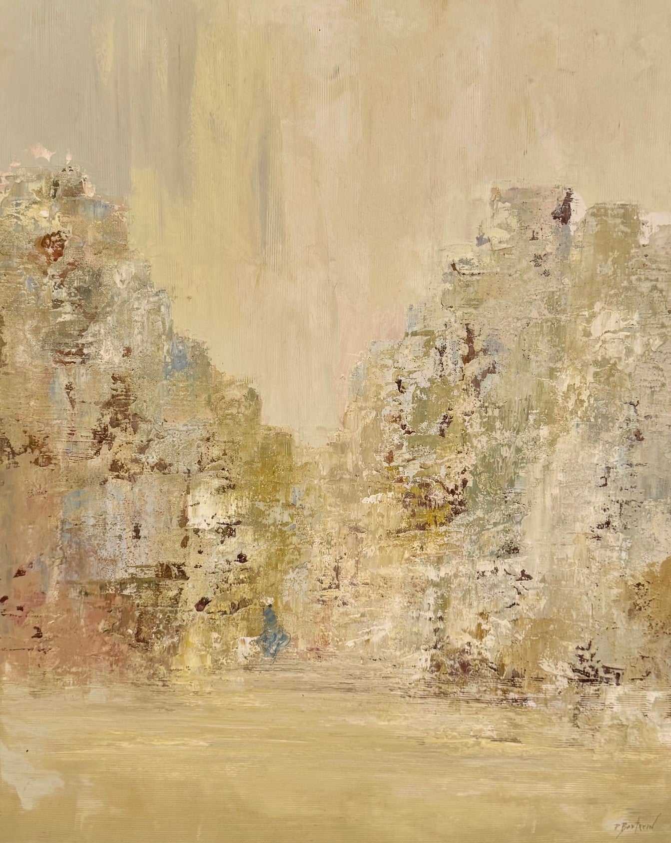 Pascal Bouterin - Élégance en Bleu (30 x 24)