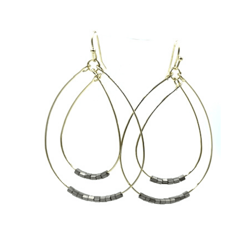 Pewter Ella Cate Earrings
