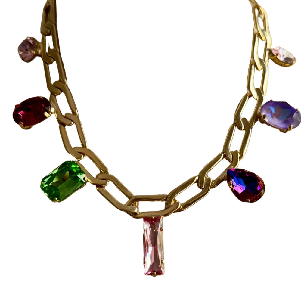 Emmy Paperclip Crystal Necklace