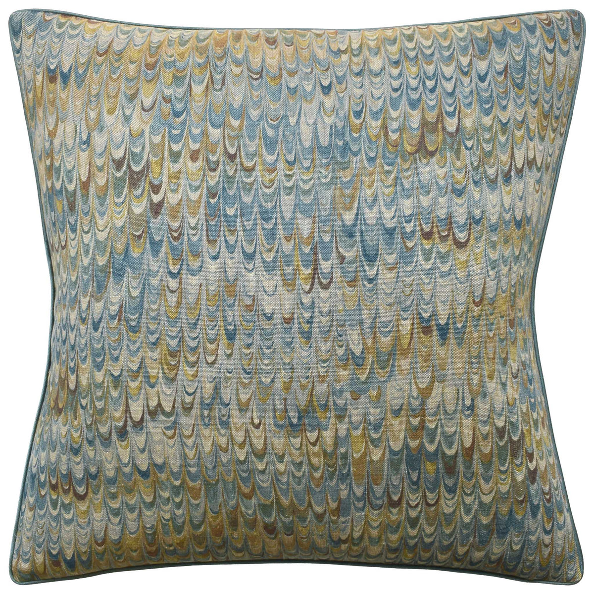 Blue & Brown End Paper Pillow