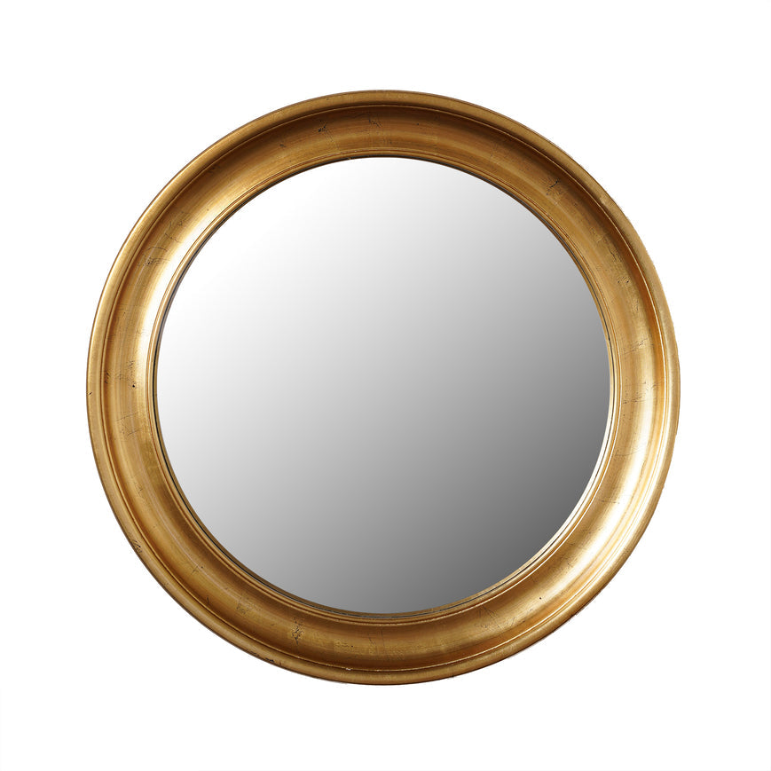Round Gold Convex Mirror 45" Dia.