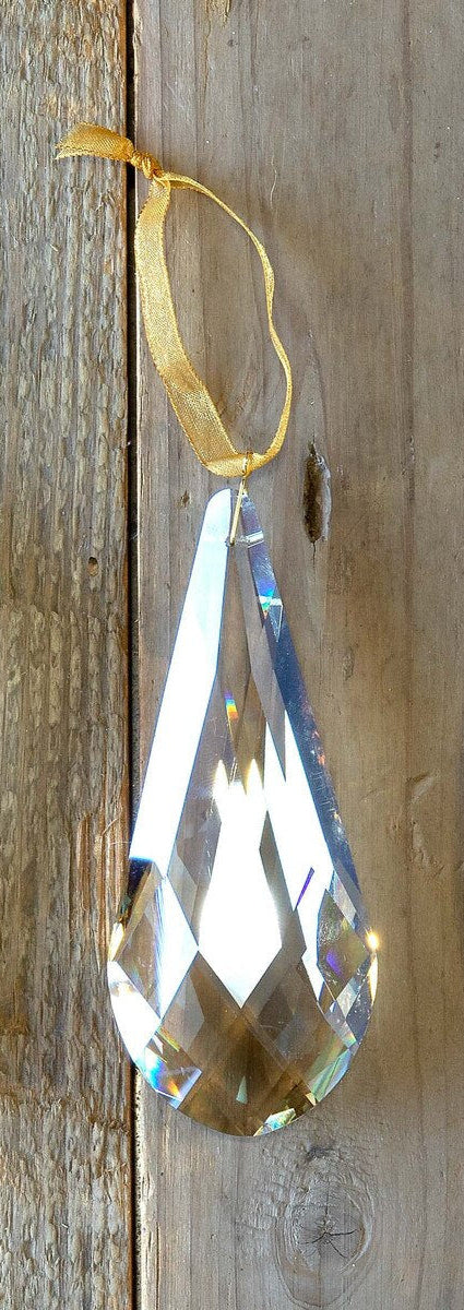 Long Teardrop Crystal Gem Ornament