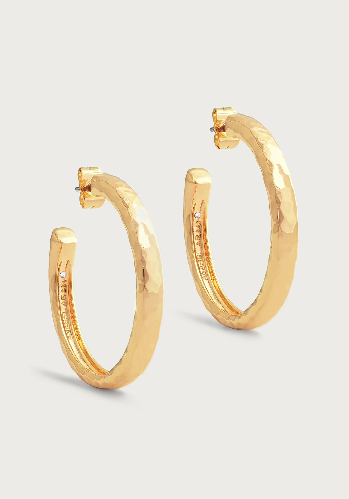 Gold Farrier Medium Hoops