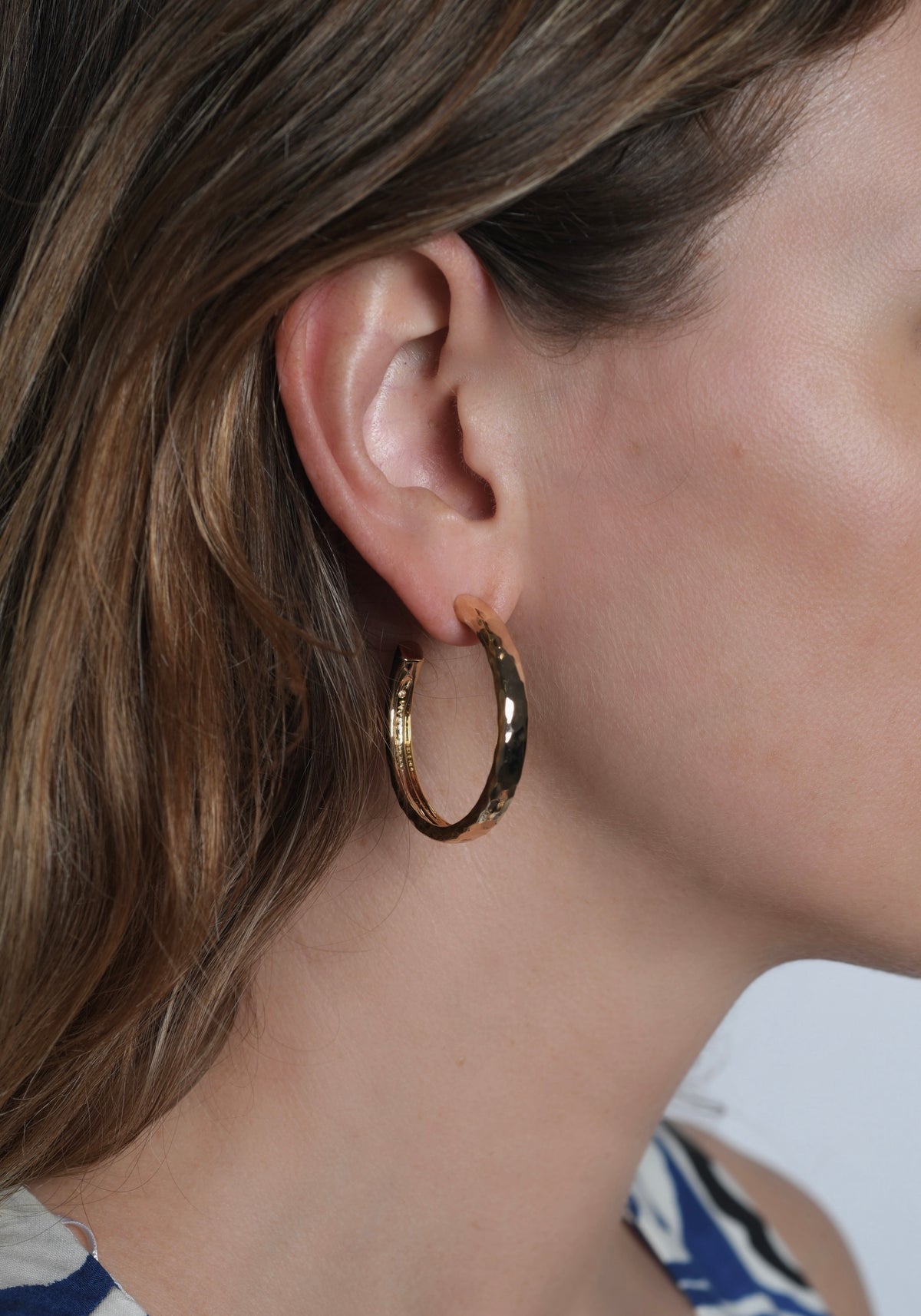 Gold Farrier Medium Hoops