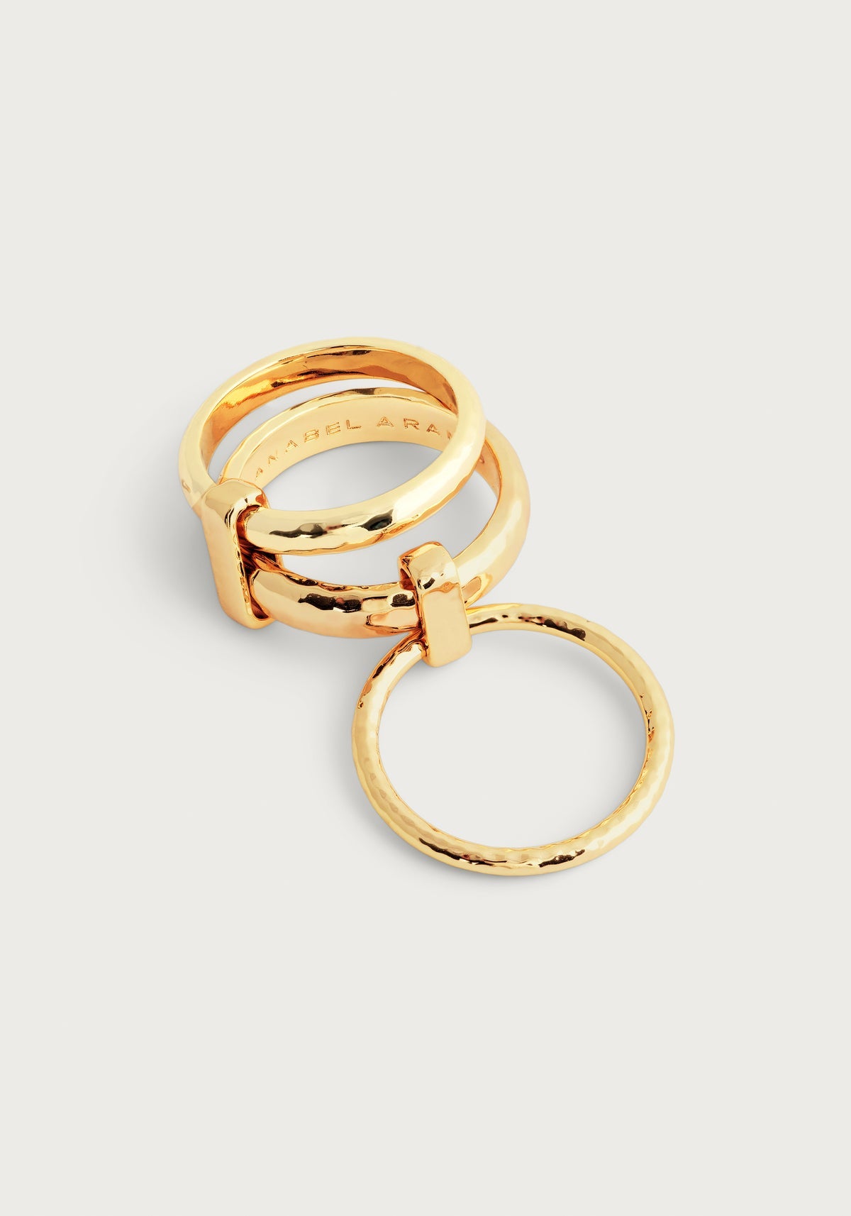 Size 7 Farrier Triple Connected Ring
