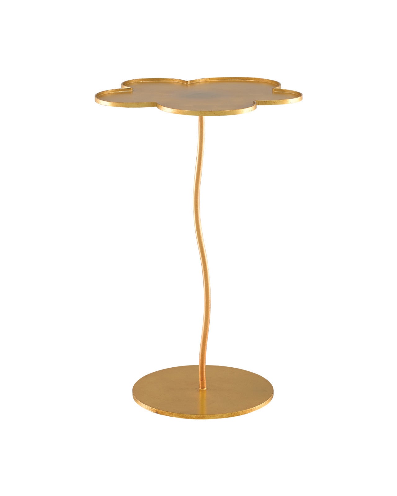Gold Fleur Accent Table
