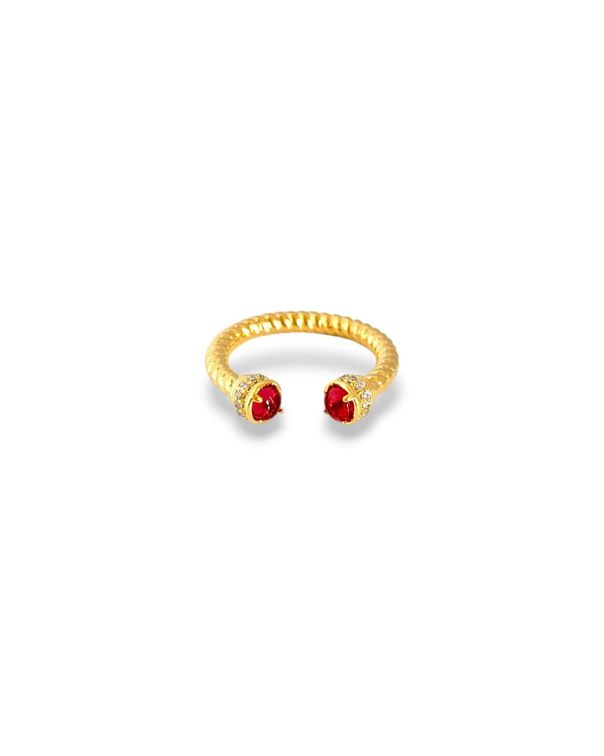 Garnet & Gold Athena Ring