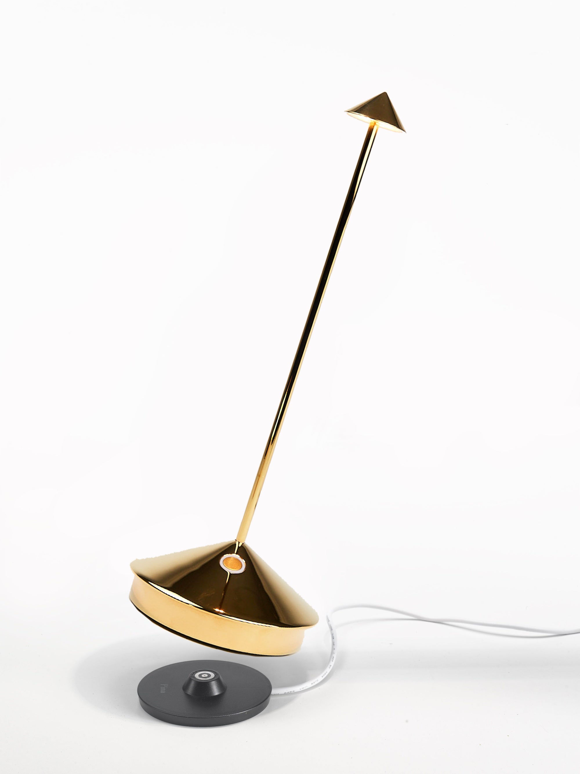 Glossy Gold Zafferano Pina Pro Lamp