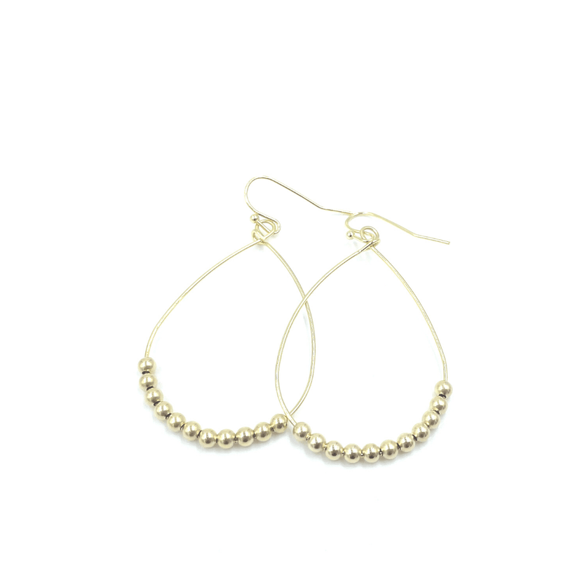 Gold Aster Bead Earrings