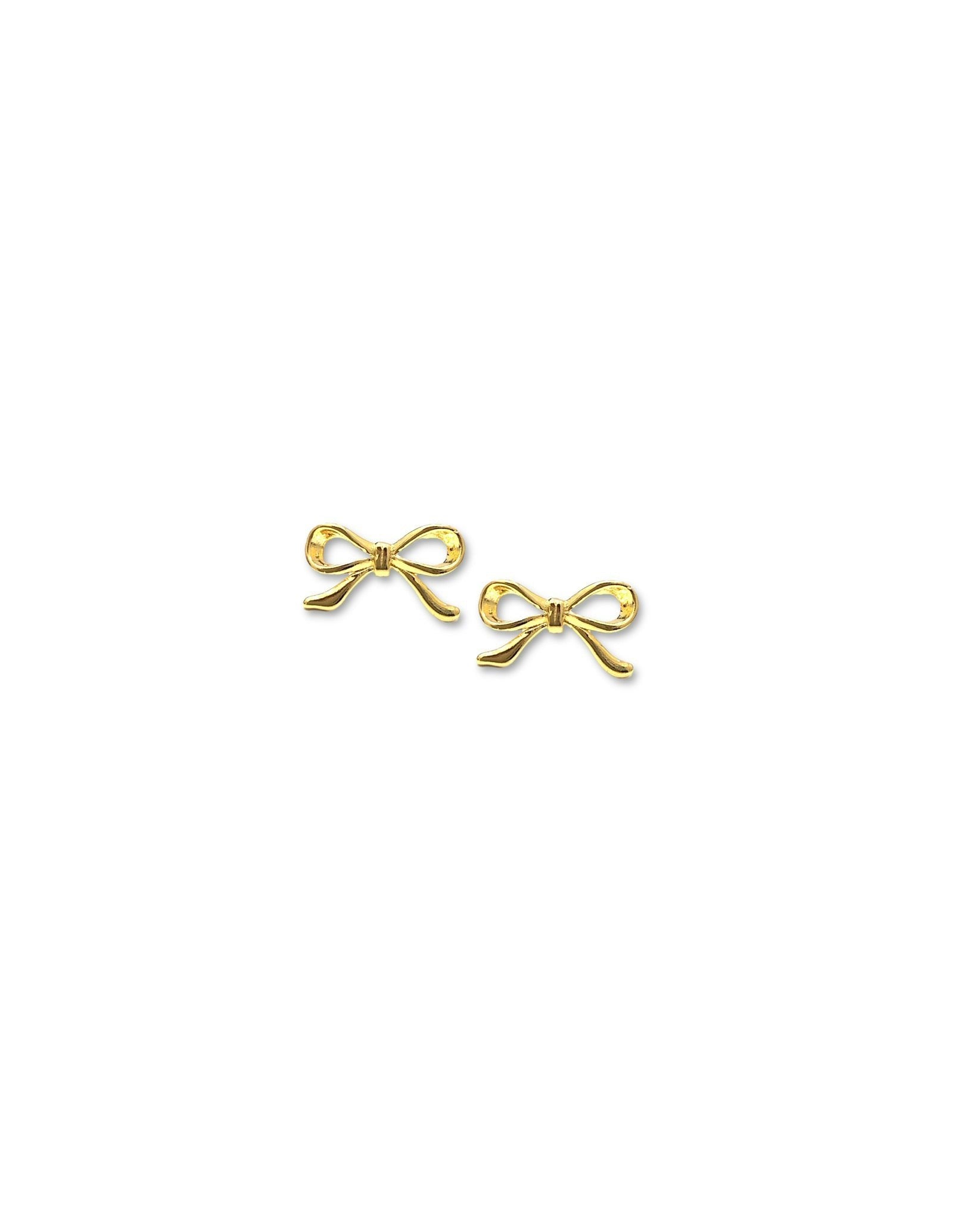 Gold Bella Bow Studs