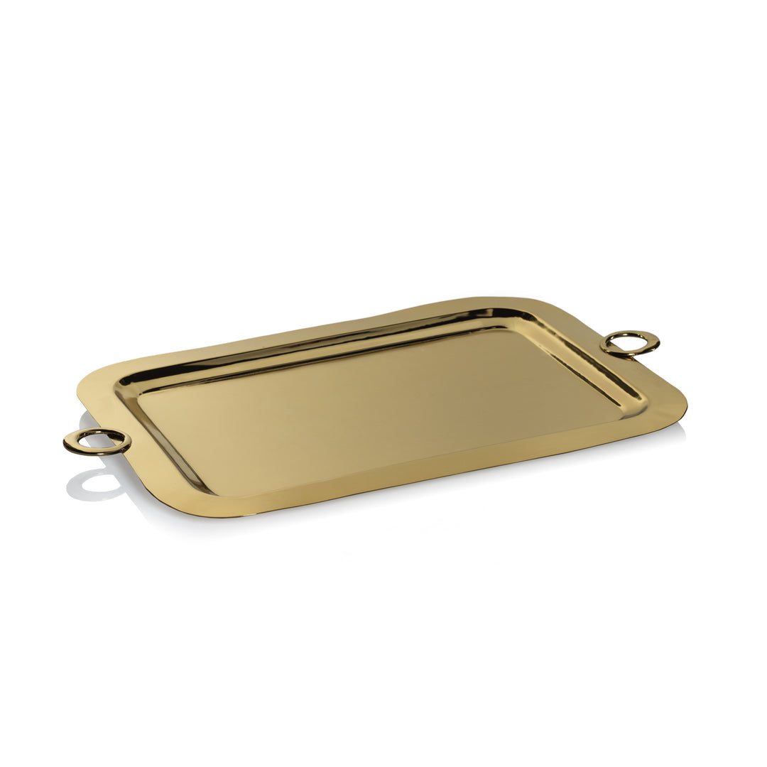 Gold Polished Serving Tray