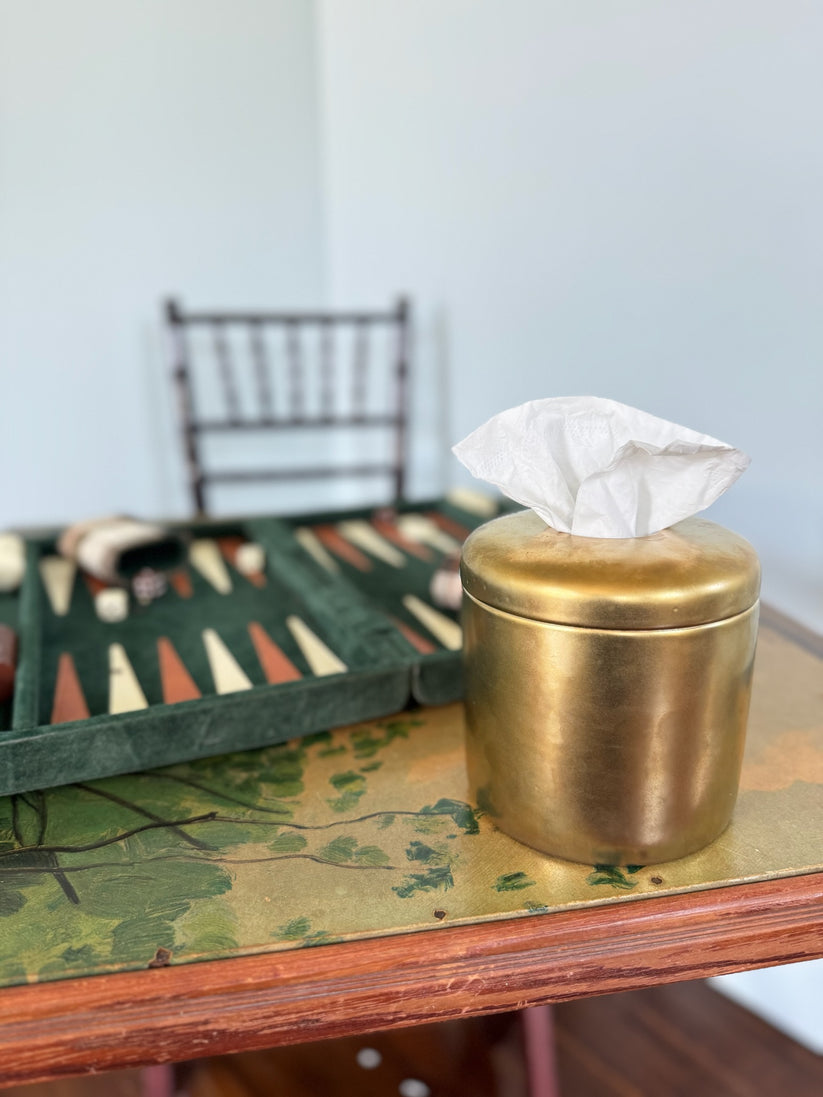 Matte Gold Tissue Vessel