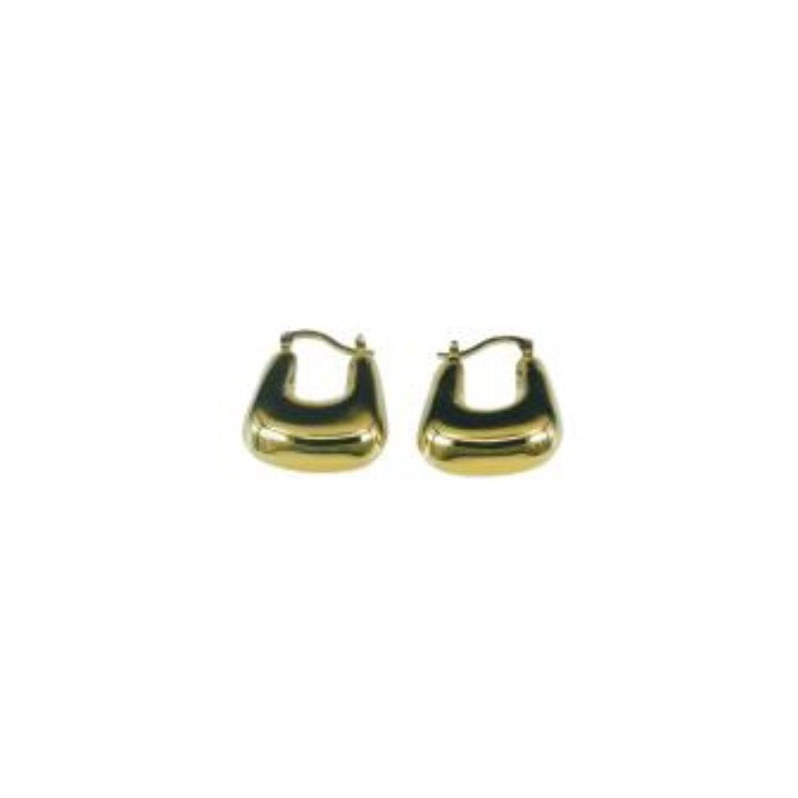 Gold Thicker U-Shaped Earrings